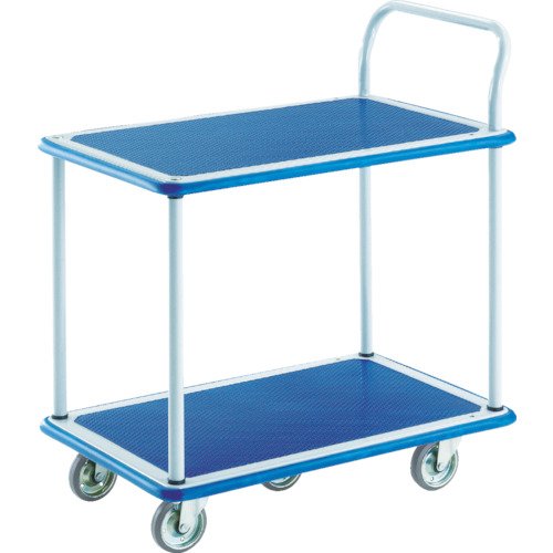 TRUSCO プレス製台車 ドンキーカート 二段式片ハンドル5輪車 104N5