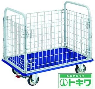 TRUSCO プレス製台車 ドンキーカート 金網付 915×615 ストッパー付 307NS