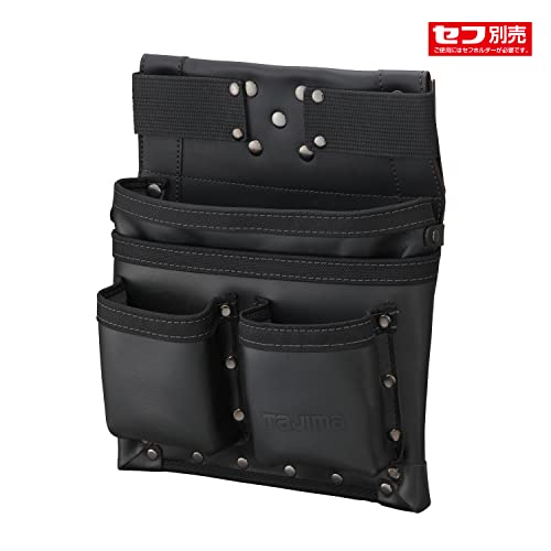 タジマ セフ腰袋 本革 釘袋3段大 SFKBK-KG3L