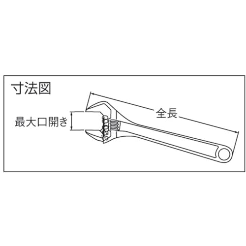 BAHCO 8070 スタンダード・モンキーレンチ 155mm
