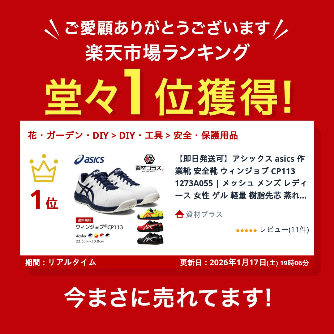 アシックス ウィンジョブ CP113