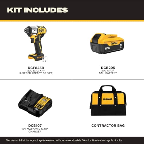 DEWALT DCF845P2T-JP 18V XR ブラシレス インパクトドライバー 軽量モデル
