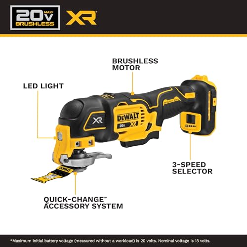 DEWALT DCS356D1 20V XR マルチツール バッテリーキット