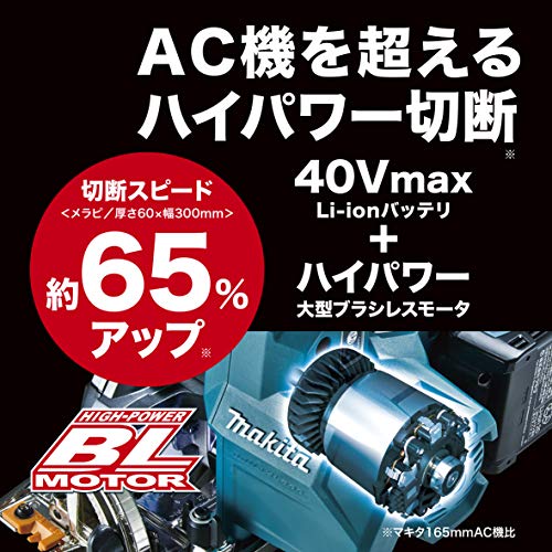 Makita HS002GZ 40Vmax Cordless Circular Saw 165mm Wireless Dust Sync Blue
