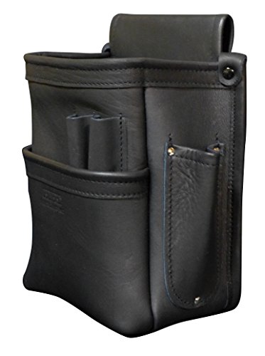 KNICKS KB-201DDSP Full Glove Leather 2-Stage Pouch Black — full view
