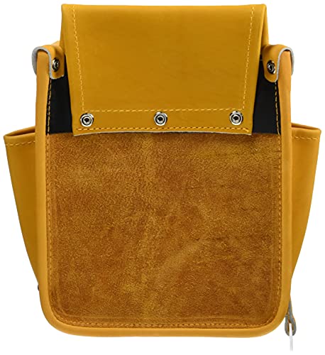 KNICKS KN-201DDSP Full Glove Leather 2-Stage Tool Pouch — full view
