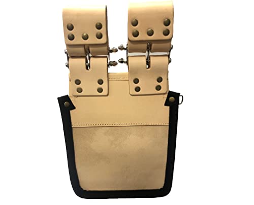 KNICKS KNB-301DDX Full Veg-Tan Leather 3-Stage Pouch — full view