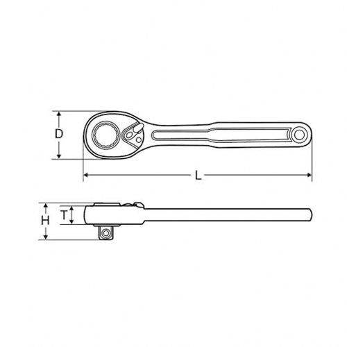 MITOLOY 4RH250 ラチェットハンドル 1/2インチ 250mm