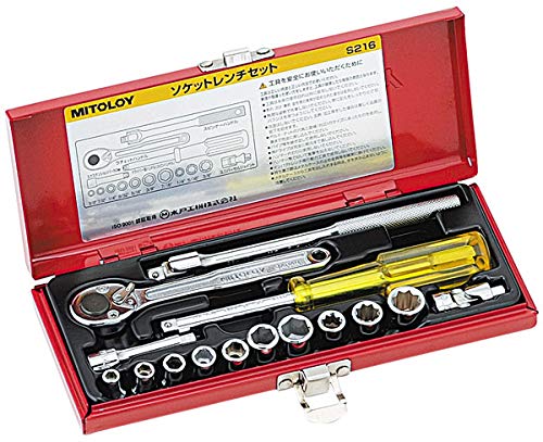 MITOLOY S216 ソケットレンチセット 1/4インチ 16点