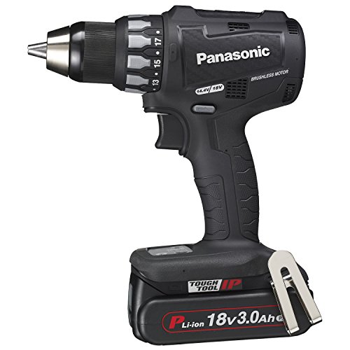 EZ74A2PN2G-B 充電ドリルドライバー 18V 3.0Ah 軽量 電池2個・充電器・ケース付 ブラ