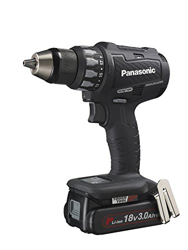 EZ74A2PN2G-B 充電ドリルドライバー 18V 3.0Ah 軽量 電池2個・充電器・ケース付 ブラ