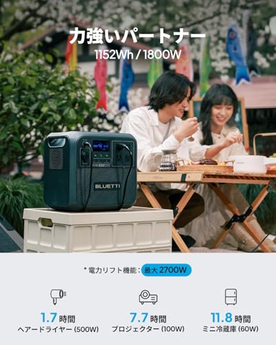 BLUETTI AC180 Portable Power Station 1152Wh 1800W