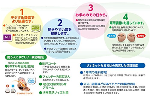 リオネット補聴器 耳あな型トリマーデジタル補聴器 HC-A1 日本製 両耳セット