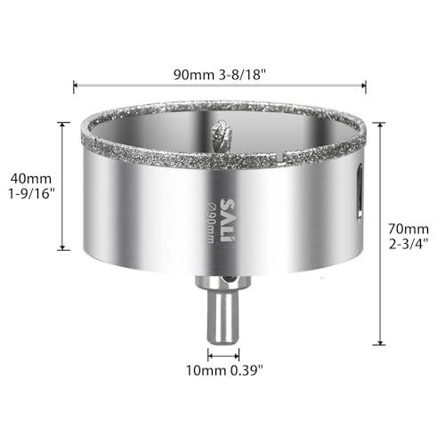 SALI ダイヤモンドコアドリルビット 90mm タイル・磁器用