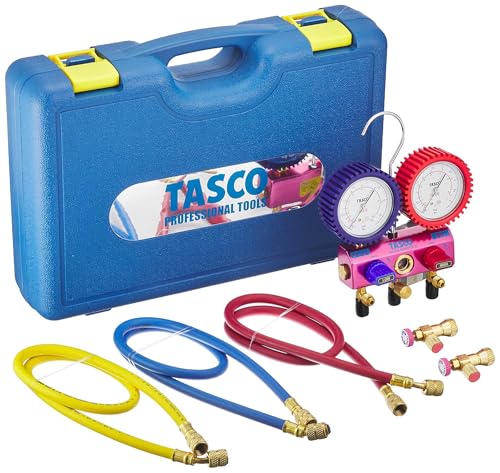 Tasco TA122FA R410A/R32 Manifold Set (with gauge cover)