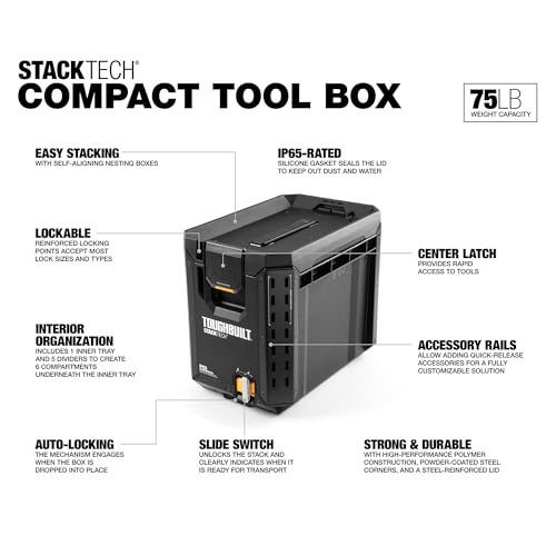 ToughBuilt STACKTECH ハーフサイズツールボックス TB-B1-B-60C