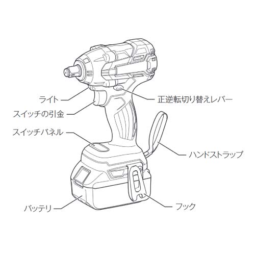 マキタ TW285DZ 充電式インパクトレンチ 18V 本体のみ