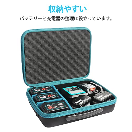 Waitley バッテリー収納ケース マキタ10.8V-18V-36V対応