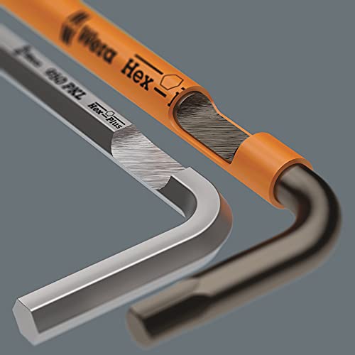 Wera 950/9 Hex-Plus 六角レンチセット 9点 マルチカラー ボールエンド付