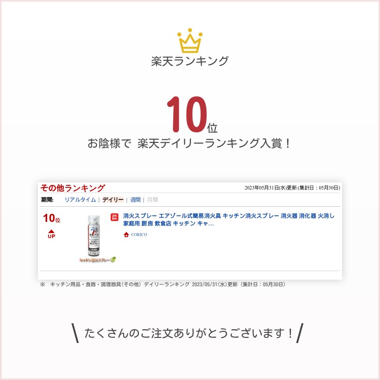 丸山製作所 キッチン消火スプレー エアゾール式簡易消火具(家庭用)
