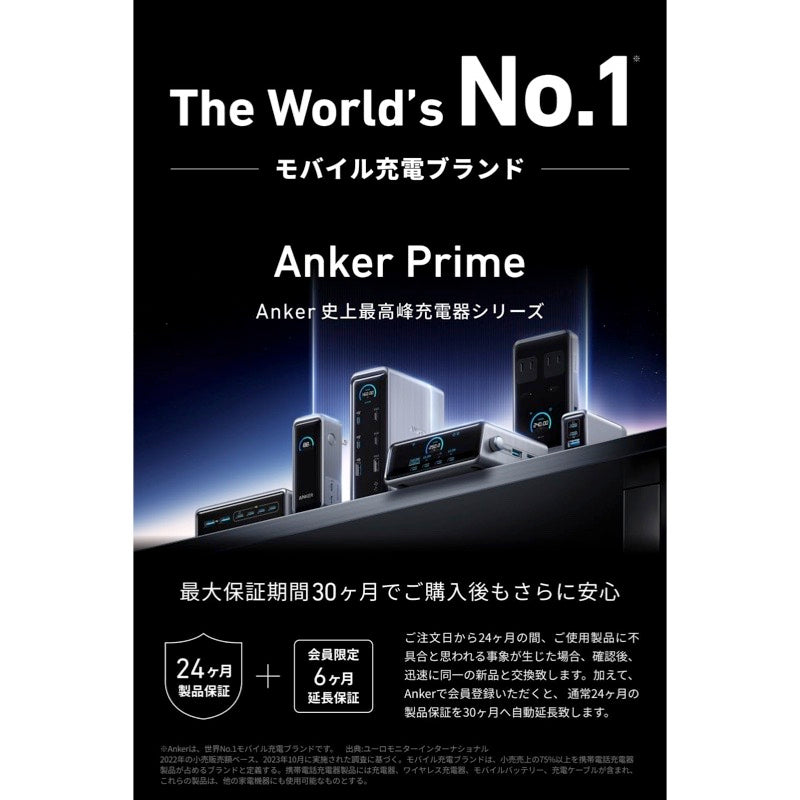 Anker Prime Charger(100W, 3 Ports, GaN)