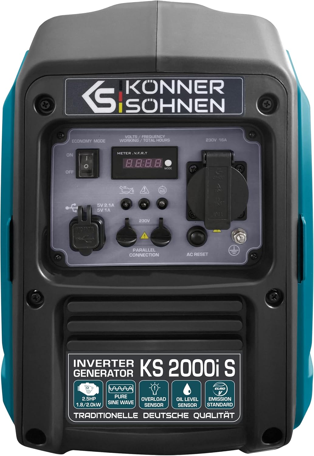 Generador Inverter Könner & Söhnen KS 2000i S, Potencia Nominal 2.000 W