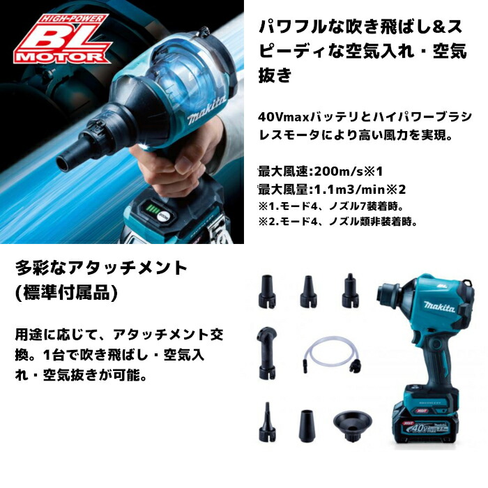マキタ(Makita) 40Vmax 充電式エアダスタ AS001GZ