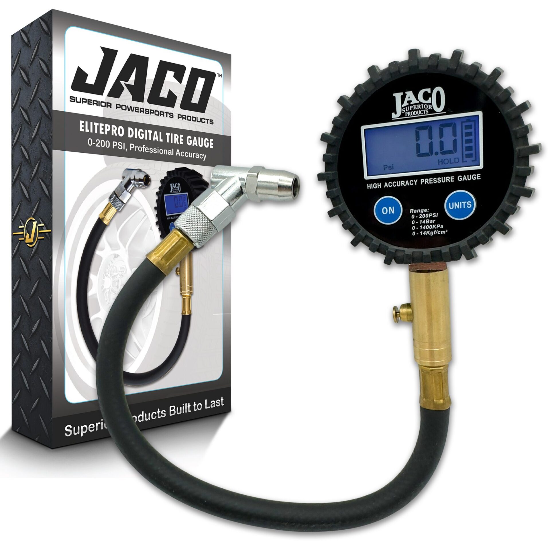 JACO ElitePro Digital Tire Pressure Gauge 200 PSI