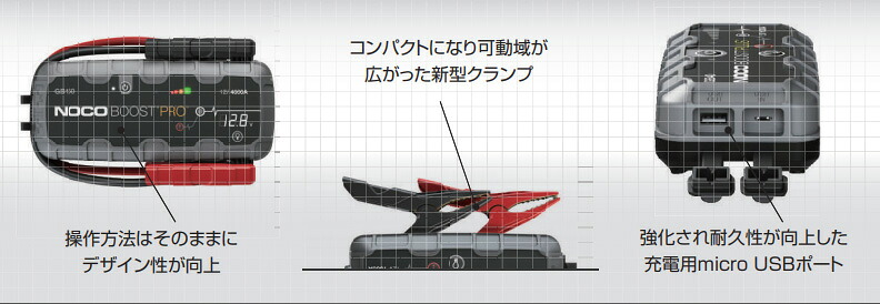 NOCO(ノコ) Boost Plus GB40 リチウムジャンプスターター 1000A