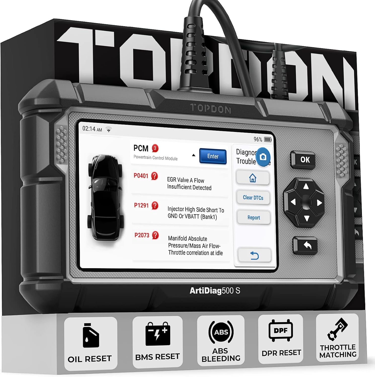 TOPDON AD500S OBD2 4-System-Diagnoseger&auml;t