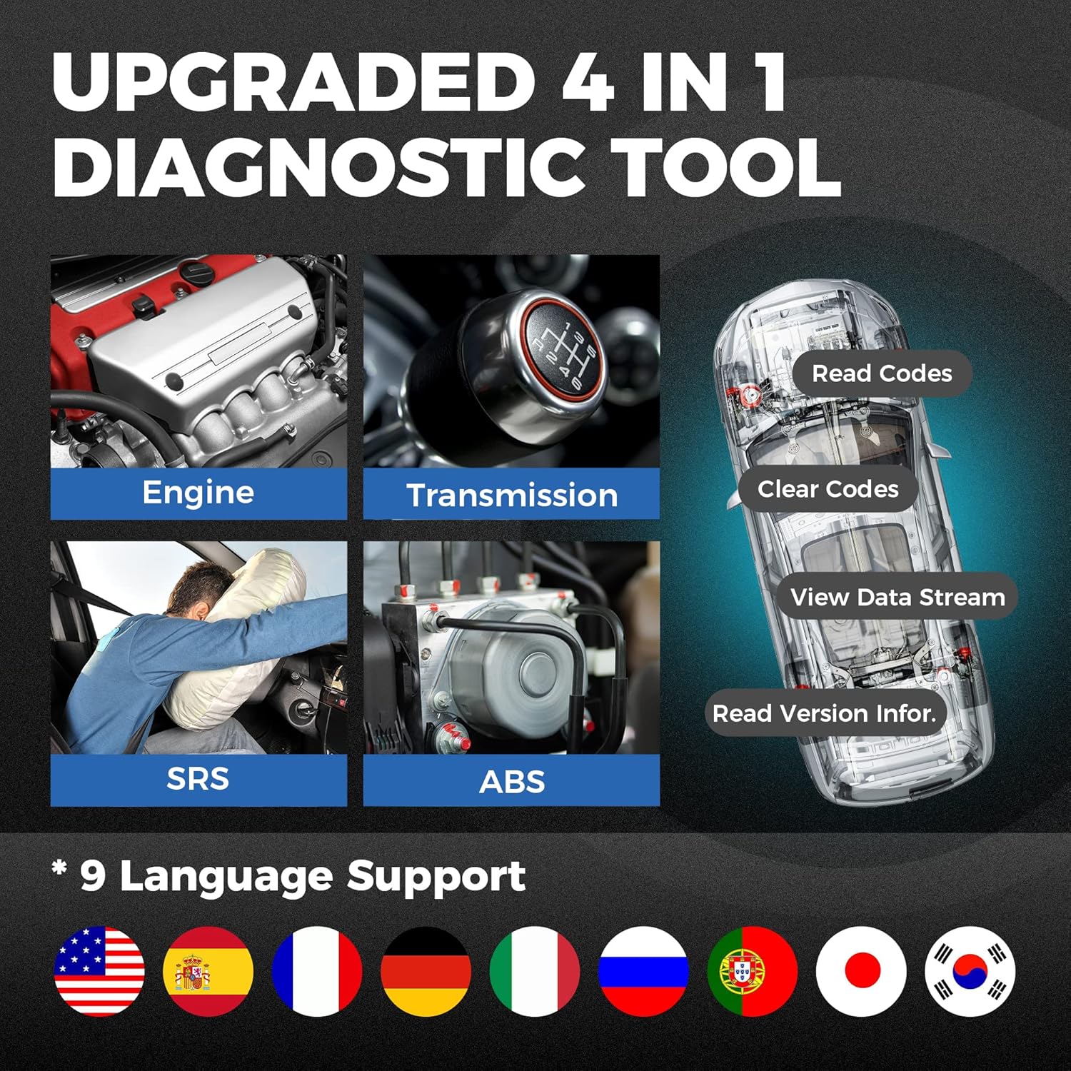 TOPDON AD500S OBD2 4-System-Diagnoseger&auml;t