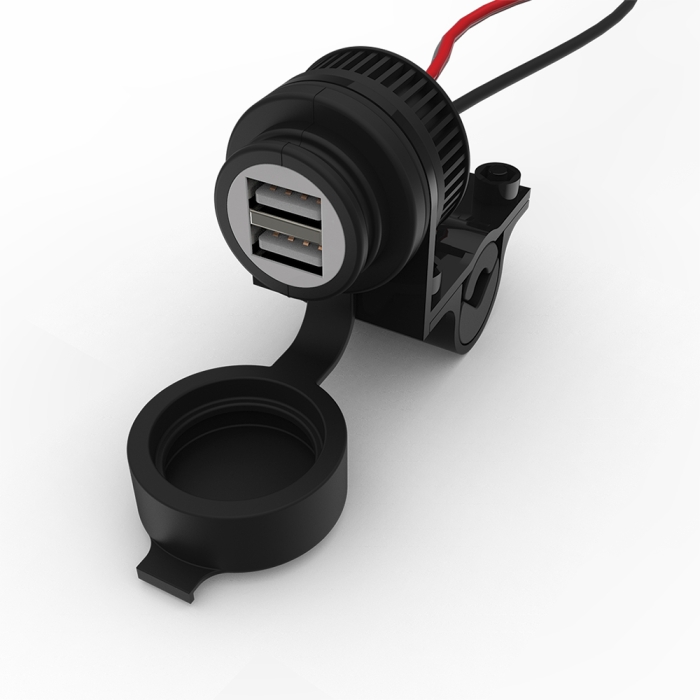 Oxford Weatherproof Dual Port USB Charger (EL102, 5V 2Amp)