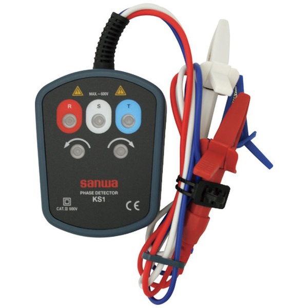 sanwa(三和電気計器) 三相交流用接触式検相器 KS1(BOX)