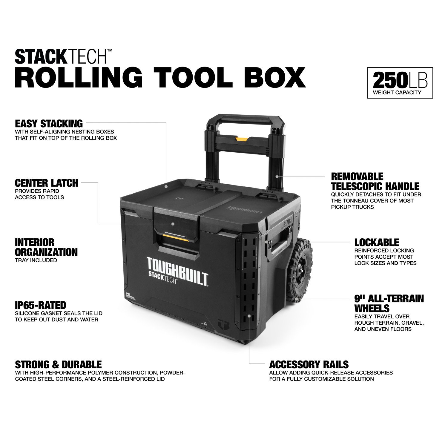 StackTech Rolling Tool Box (TB-B1-B-70R)