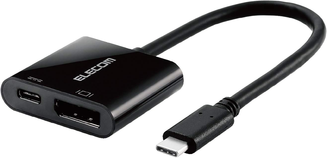 エレコム Type-C変換アダプタ DisplayPort+給電ポート AD-CDPPDBK
