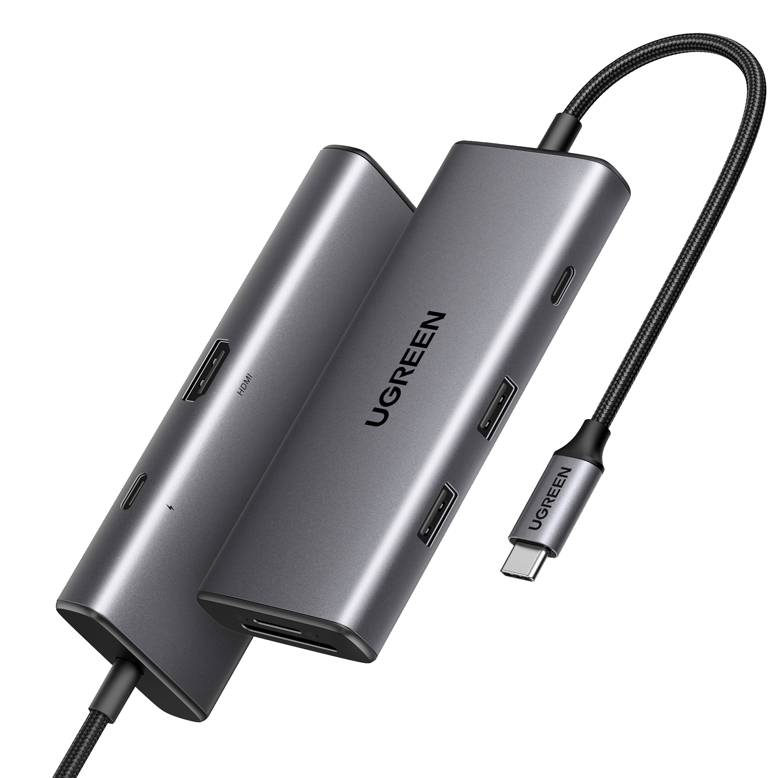 UGREEN Revodok Pro 107 USB-C Hub (7-in-1, Dual 4K@60Hz HDMI, 100W PD, 10Gbps)