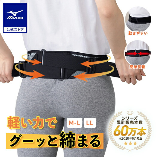 ミズノ 腰部骨盤ベルト(メッシュタイプ)