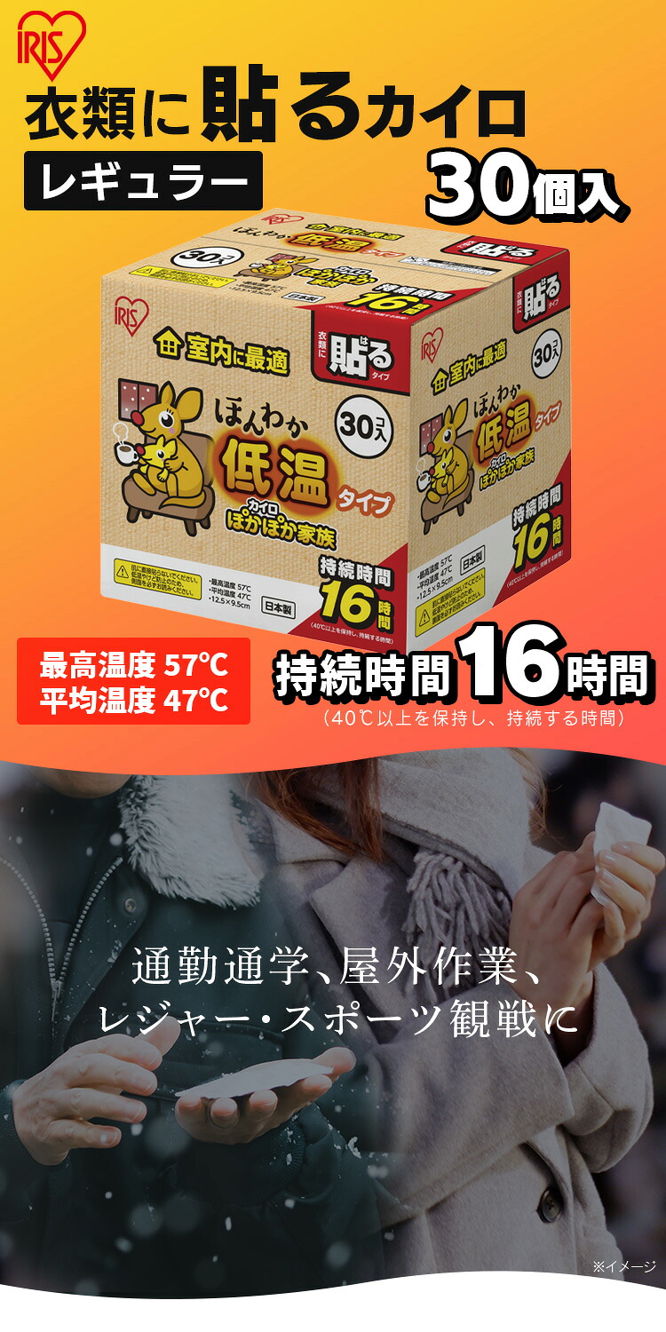 桐灰化学 貼るカイロ レギュラー30個入