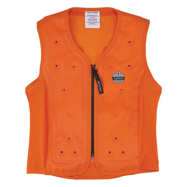 Ergodyne Chill-Its 6685 Dry Evaporative Cooling Vest - Zipper Closure
