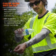 Ergodyne Chill-Its 6690 Cooling Arm Sleeves - Performance Knit (Pair)