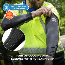 Ergodyne Chill-Its 6691 Cooling Arm Sleeves - Box-Handling Grip (Pair)