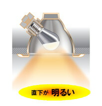 パナソニック EVERLEDS LED電球 密閉形器具対応 E17 斜め取付け専用