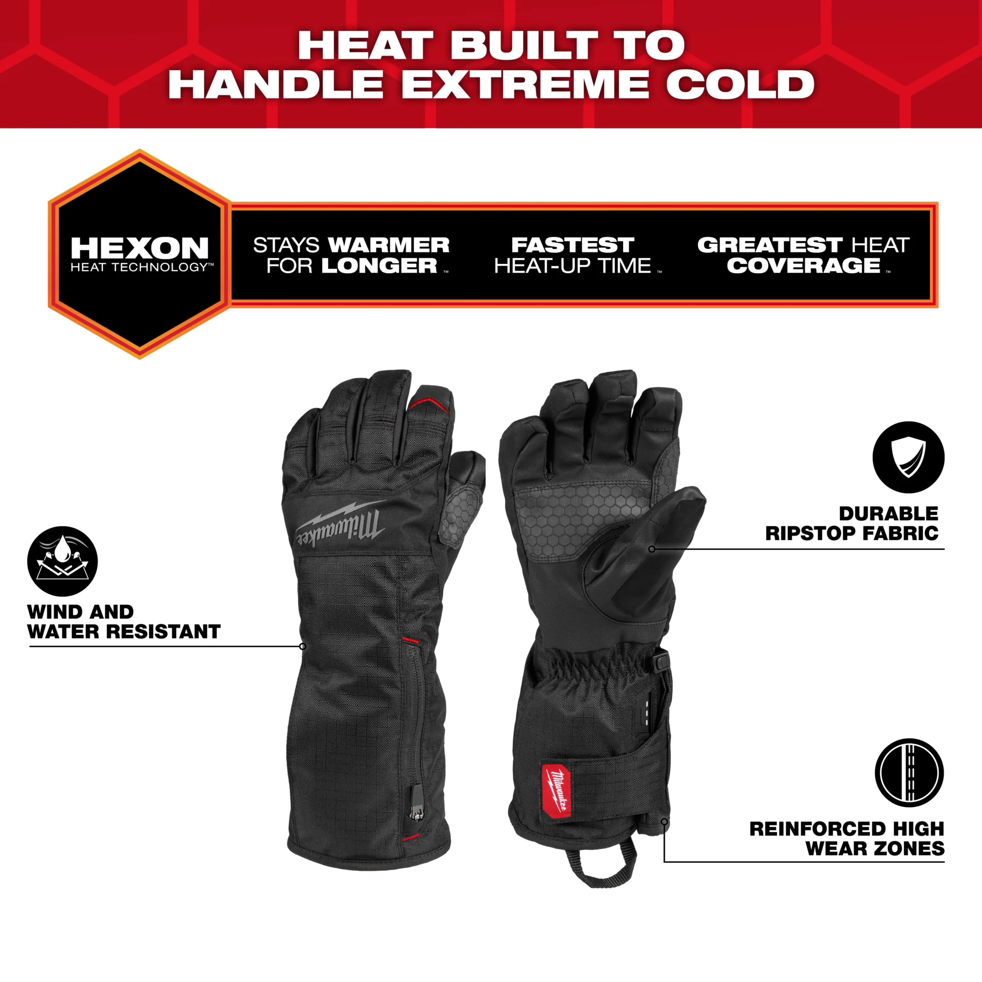 Milwaukee Heated Winter Gloves (M700B)