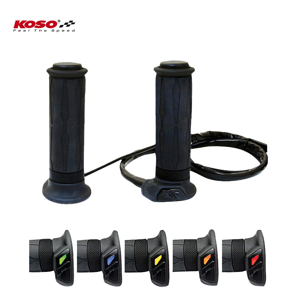 Koso Europe HG-13 Heizgriffe (130mm, integrierter Schalter)