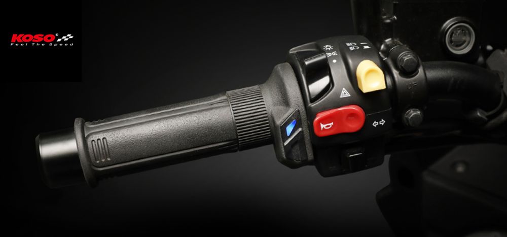 Koso Europe HG-13 Heizgriffe (130mm, integrierter Schalter)