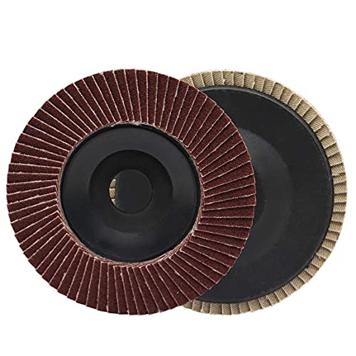スパークディスク ディスクグラインダー用 【10枚】直径100mm 内径Φ16mm ペーパーサンダー サンディングディスク粒度A#80 (#80-10PCS)