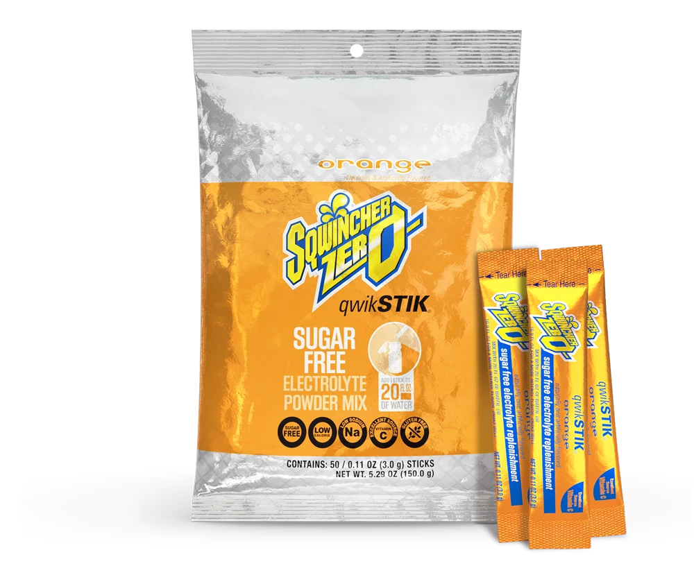 Sqwincher Qwik Stik ZERO Electrolyte Powder Packets