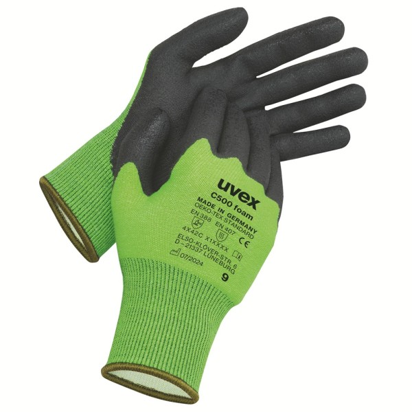 Uvex C500 foam Schnittschutzhandschuh Produktfoto