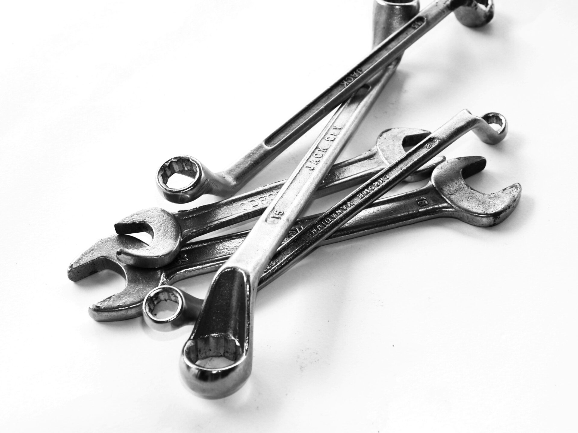 Assorted combination wrenches
