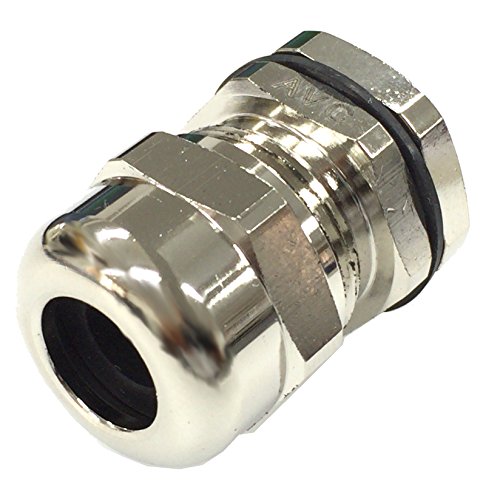 日本AVC メタルケーブルグランド MBA20M-08(真鍮ニッケル鍍金・IP68)